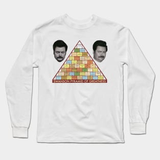 Ron Swanson Greatness Parks and Recreation Long Sleeve T-Shirt